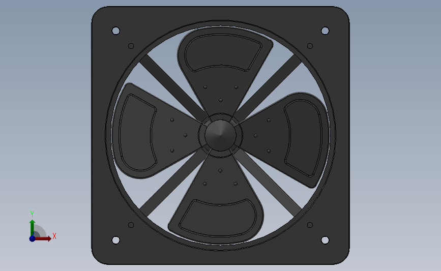 FAD(S)节能方型换气扇[FAD35-4]_SOLIDWORKS 2018_模型图纸下载 – 懒石网