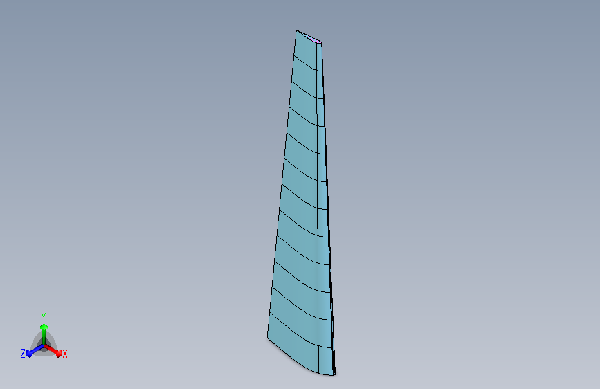 飞机机翼148 catia