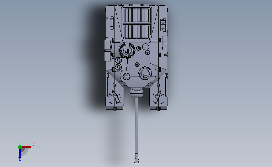 T95坦克驱逐舰_SOLIDWORKS 2020_模型图纸免费下载 – 懒石网