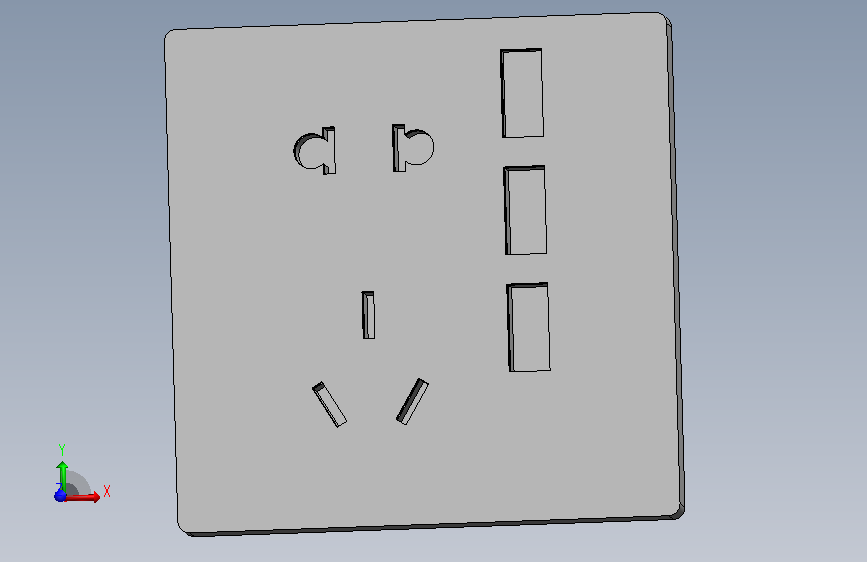 五孔三USB 插座