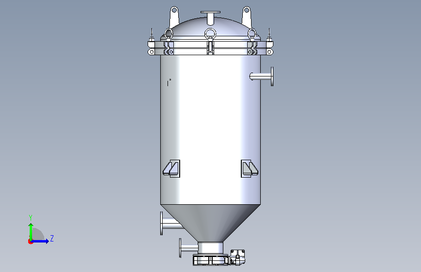 H0007658-烛式过滤器 左侧视图