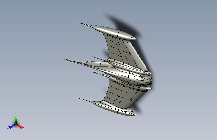 纳布隐形飞船 CATIA
