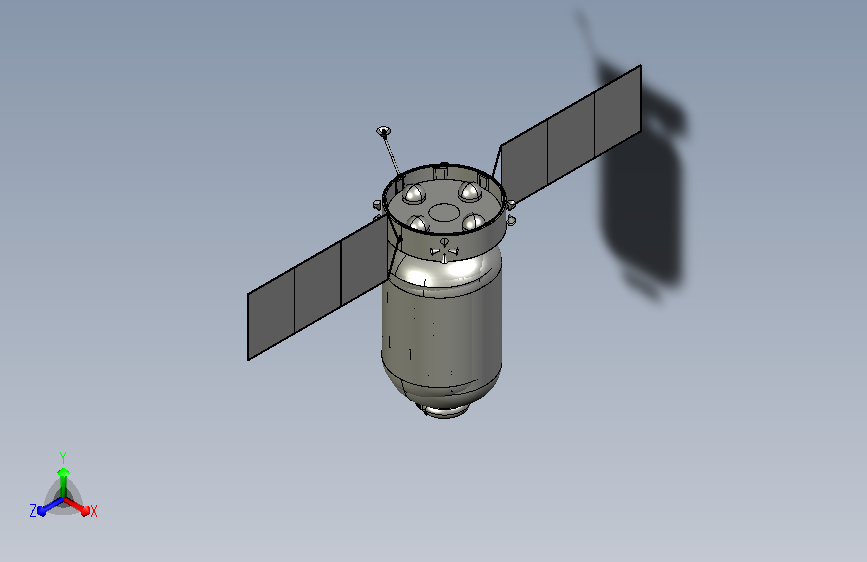 冈雪立方卫星 catia