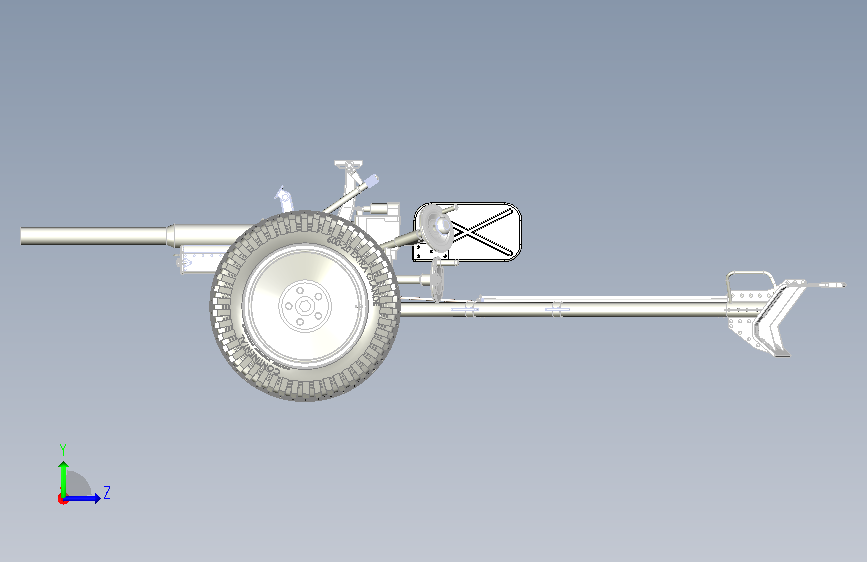Pak-36 3.7cm反坦克炮 SW18 左侧视图