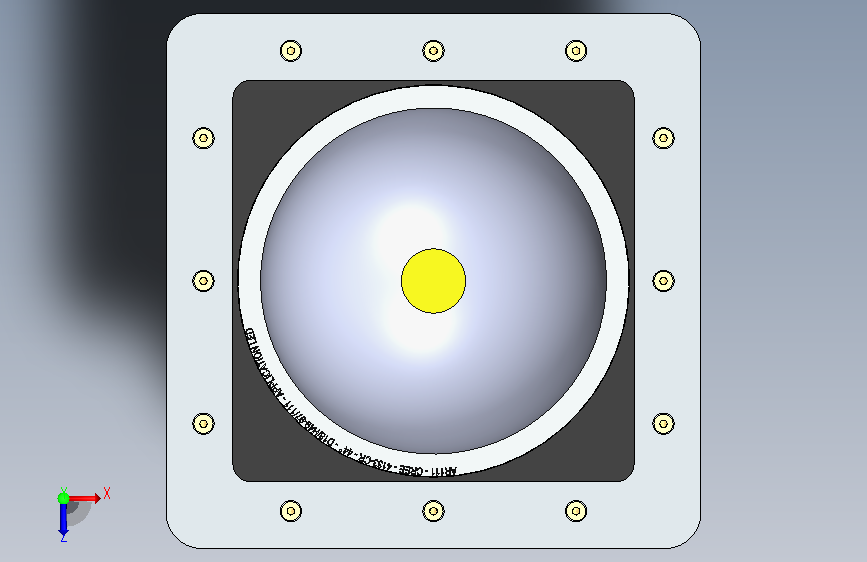 A2006480-140mm² 地下 led 灯 俯视图