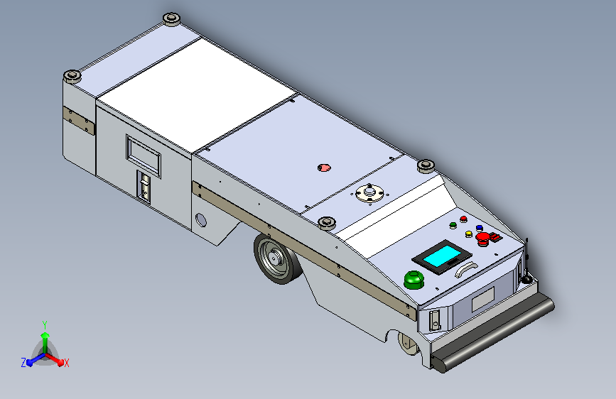 600g详细潜伏式AGV3D图纸