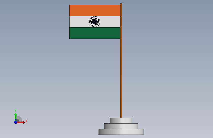 A1001694-印度三色旗(Tiranga) 正面视图