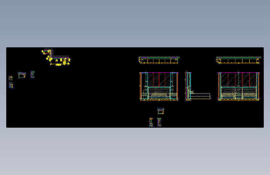DT 29Bed headborad wall Details工装图纸