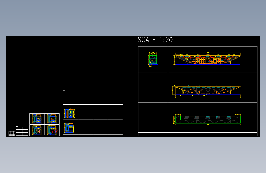 DT 116 RECEPTION DESK工装图纸