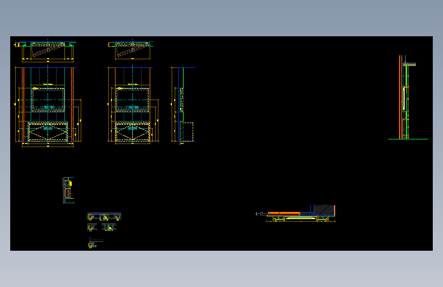 DT 311TV Wall Details工装图纸