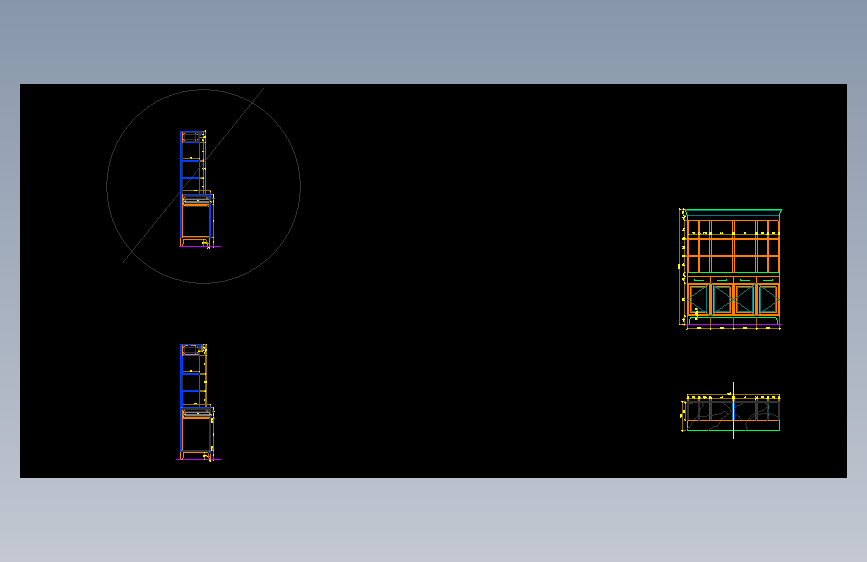 DT211 SERVICE CABINETS工装图纸