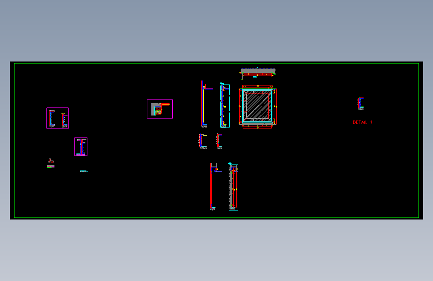 ID4071012 WALL DETAILS工装图纸