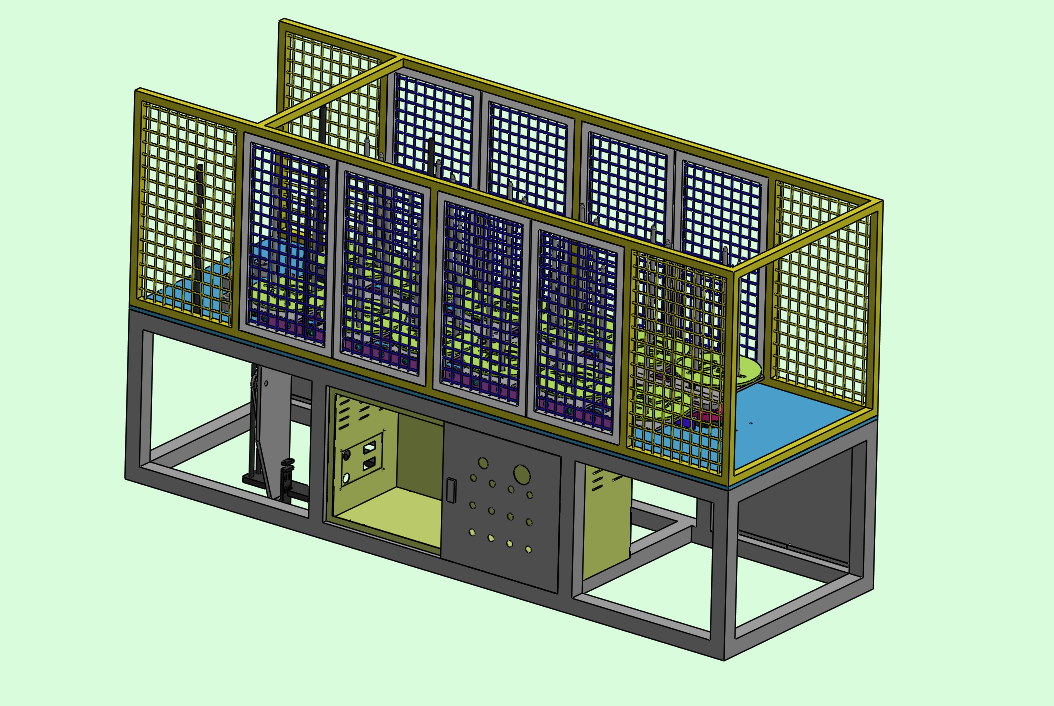 12工位循环输送料架
