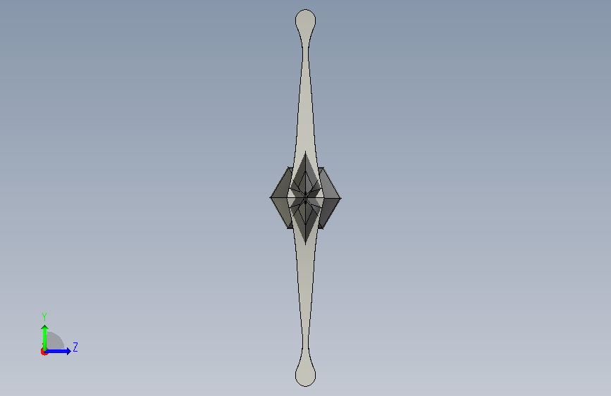 Bahubali剑 CATIA 左侧视图