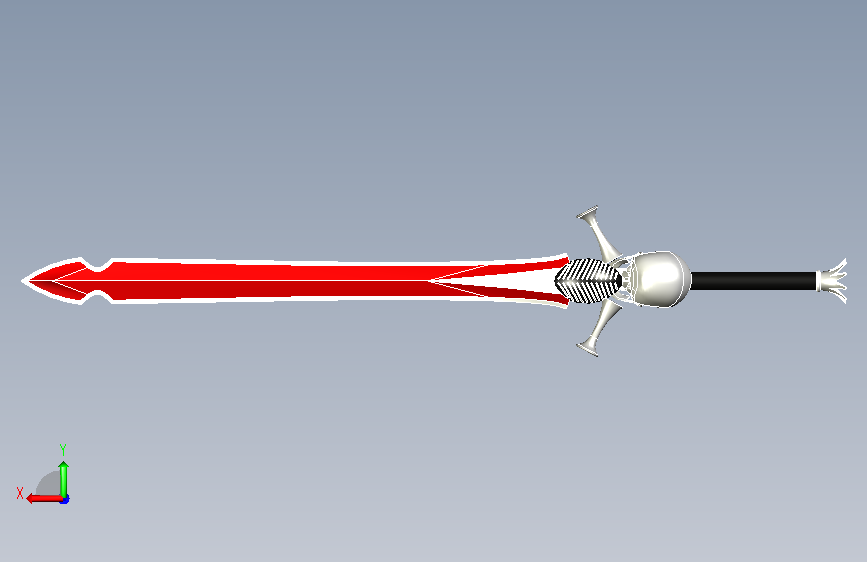 DMC鬼泣武器 SW15 背面视图