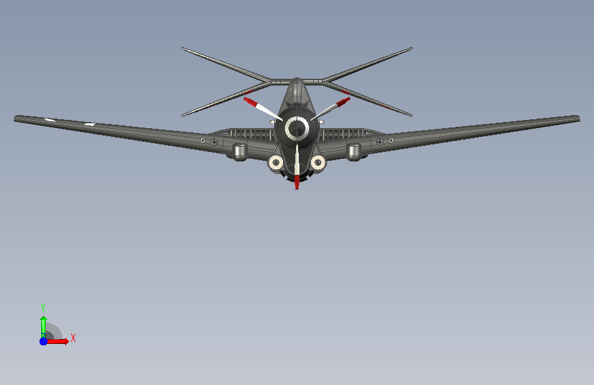 P-38闪电 SW14 正面视图