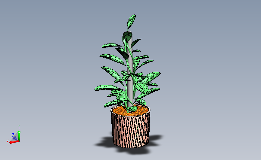 植物_SOLIDWORKS 2019_模型图纸下载 – 懒石网