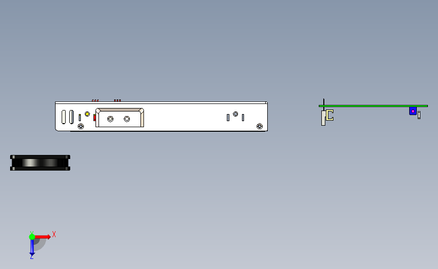 明纬NEL-400-3D 俯视图