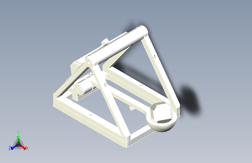 3D打印桌面投石机 sw12