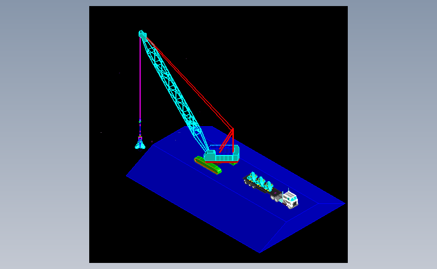 地面承压履带起重机