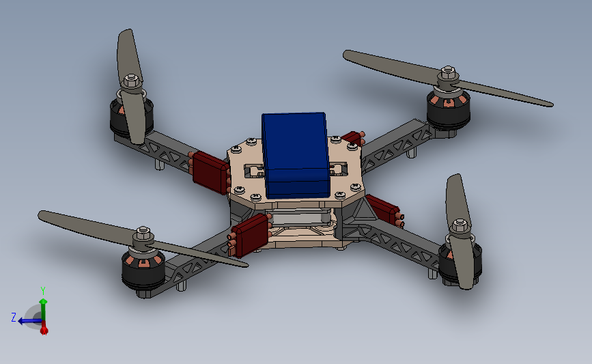 训练四旋翼无人机飞行器UAV