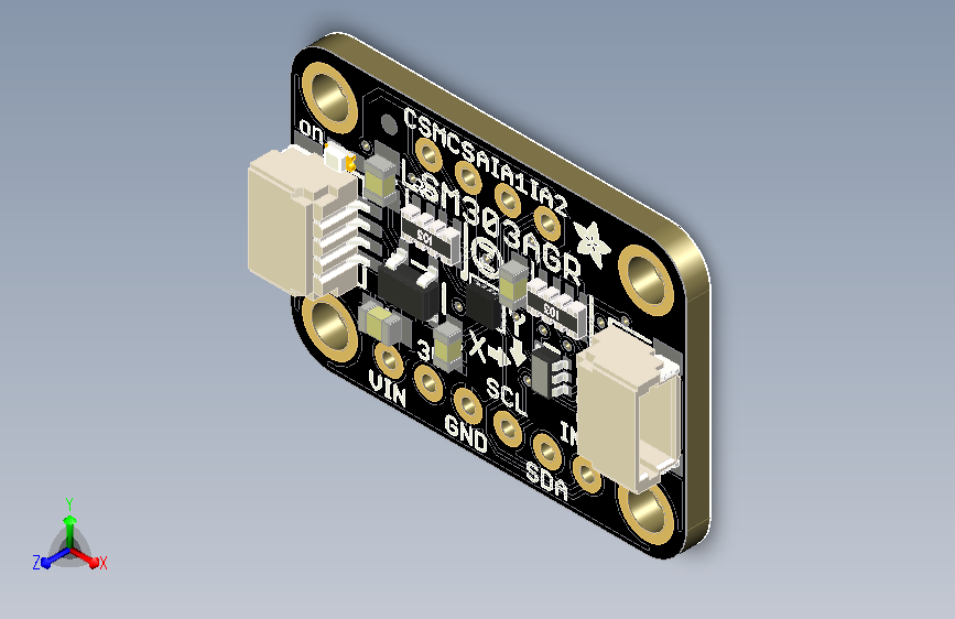 Adafruit LSM303AGR加速度磁力计