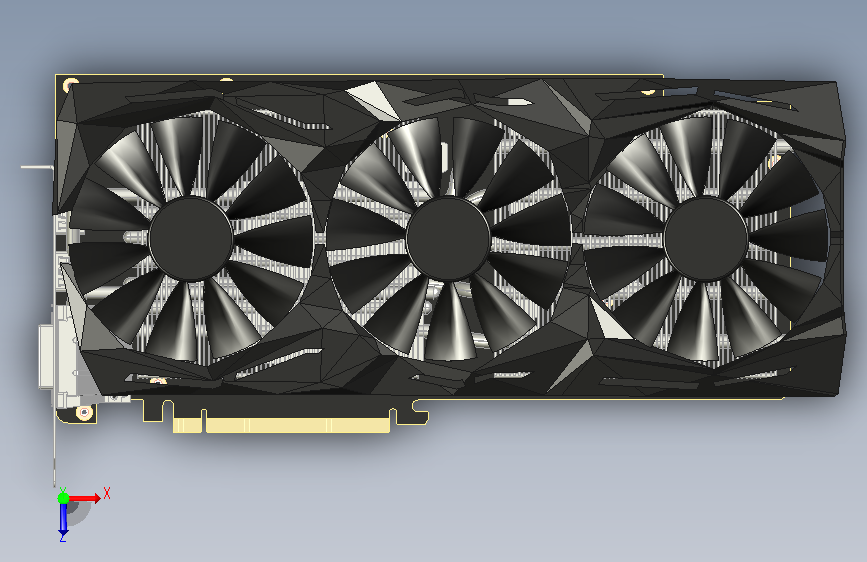 华硕Strix Vega 56-64 俯视图