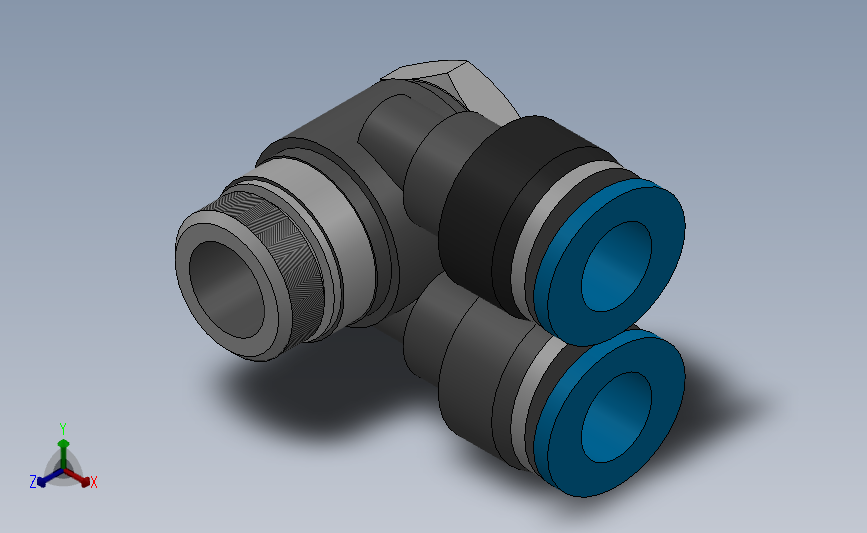 PAF-G双管串联接头-G螺纹[PA10-G03]
