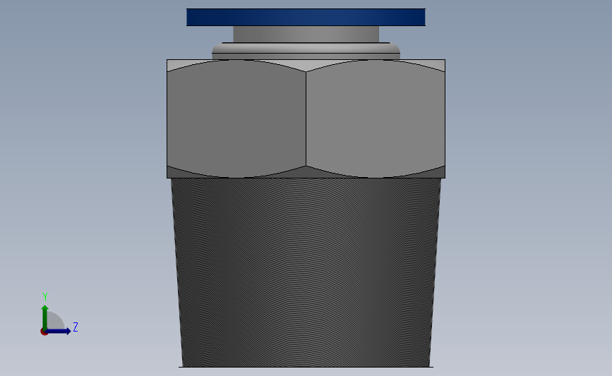 PC 螺纹直通[PC04-02]_SOLIDWORKS 2018_模型图纸下载 – 懒石网