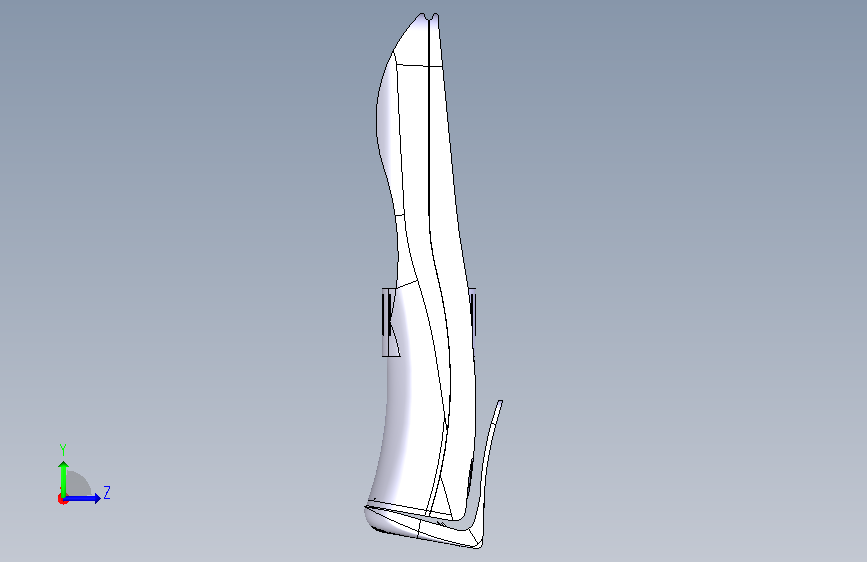 飞利浦修剪器 CATIA 左侧视图