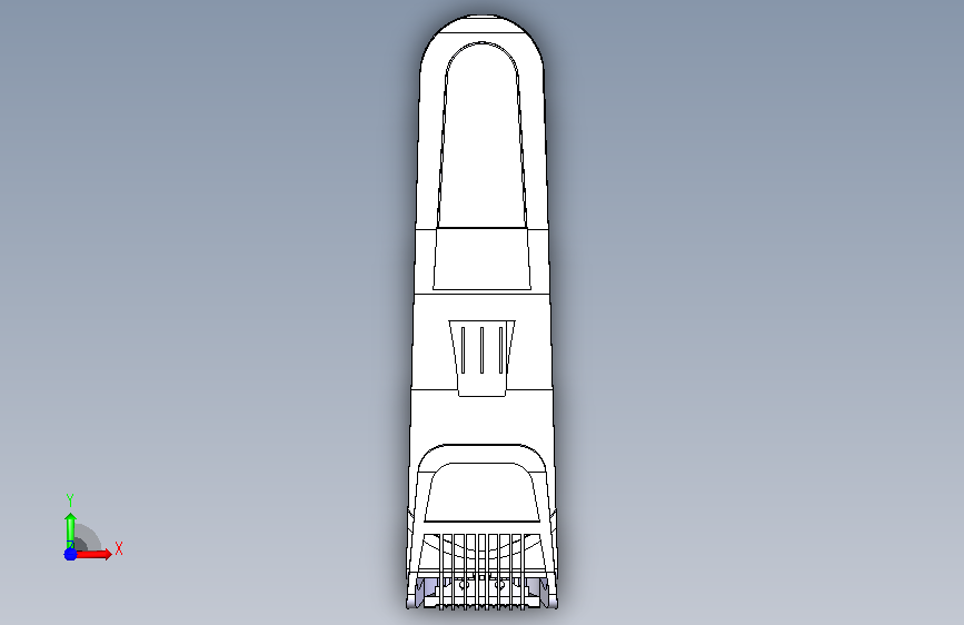 飞利浦修剪器 CATIA 正面视图