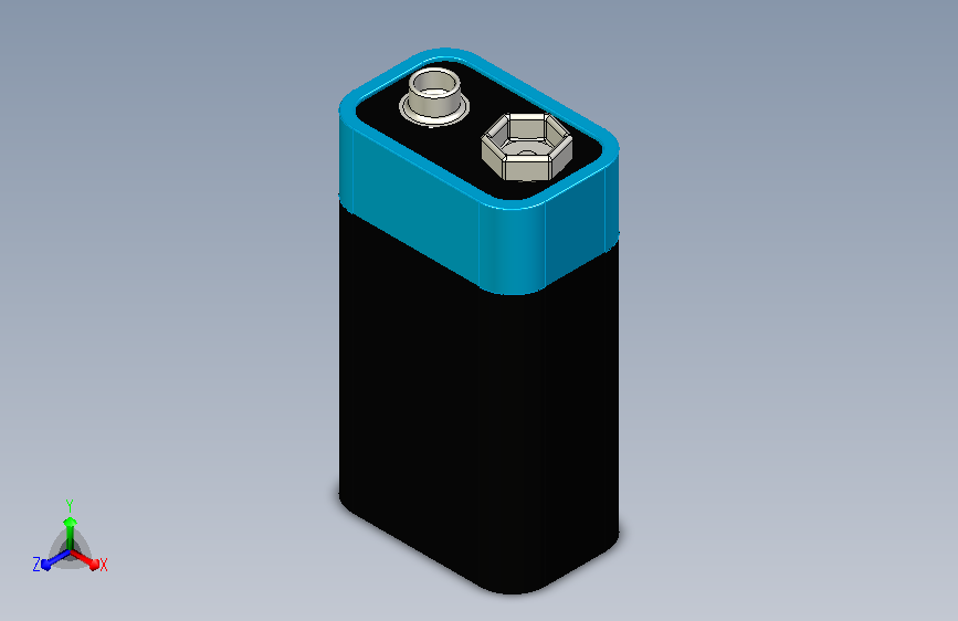 9V电池 MXA inventor