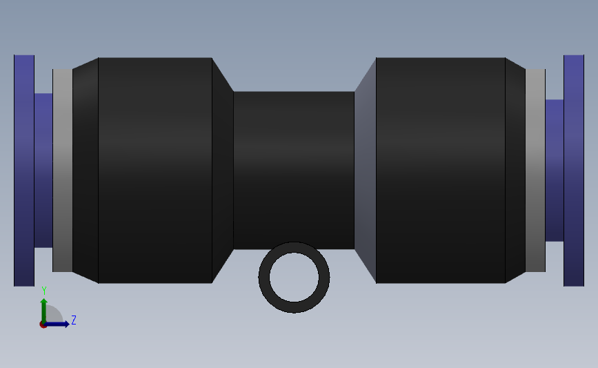 PU 塑料直通[PU10]_SOLIDWORKS 2018_模型图纸下载 – 懒石网