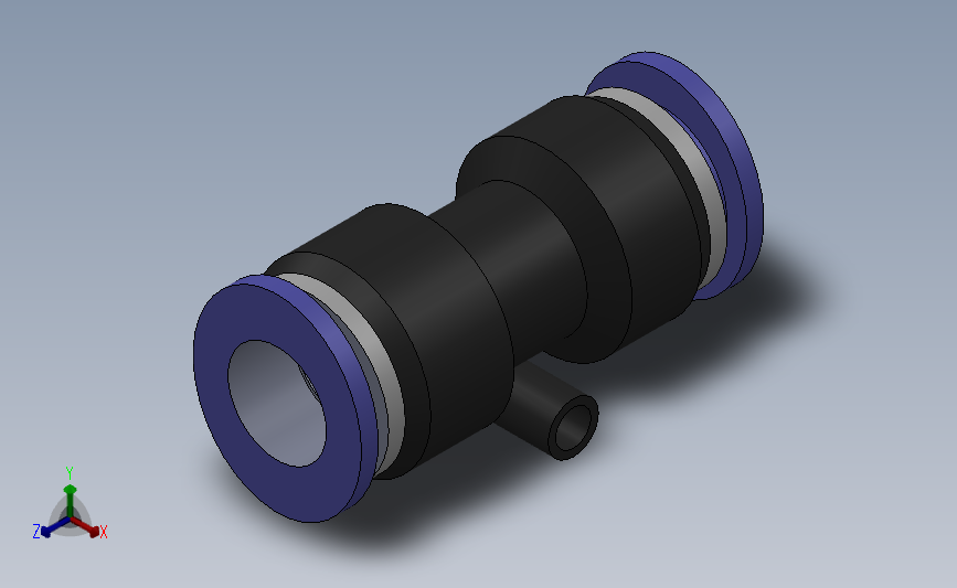 PU 塑料直通[PU12]_SOLIDWORKS 2018_模型图纸下载 – 懒石网