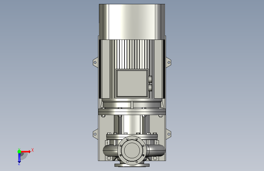 NIS200-150-400G_110卧式单级泵 俯视图