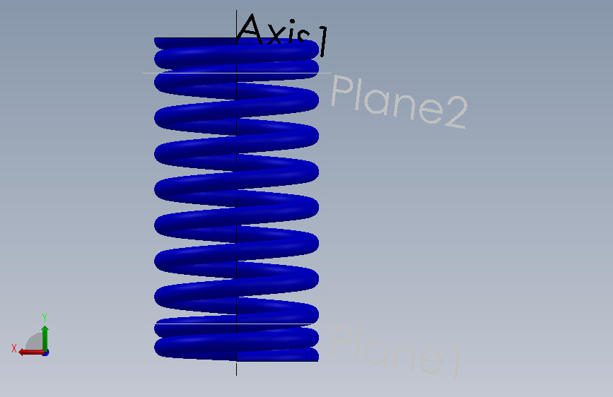 P01-03-14 Ground Spring_P01-03-14 地面弹簧.SLDPRT 背面视图