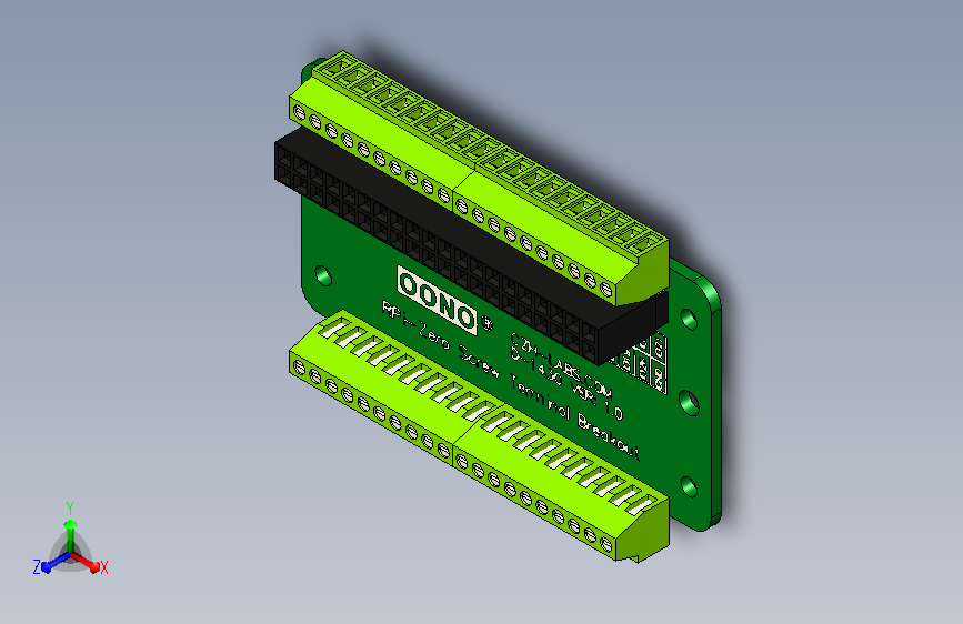 A0011095-OONO 超小型 RPi Zero 终端块扩展板