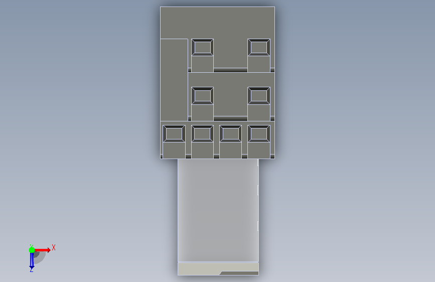 rxm继电器 sw20 俯视图