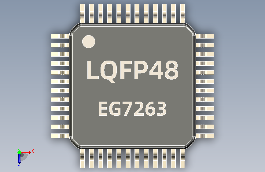 芯片lqfp48SMT 俯视图