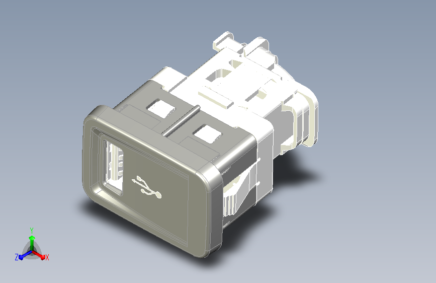 usb槽 catia