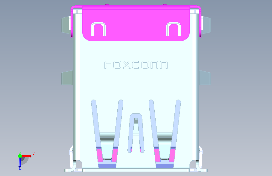 双usb30foxconn 俯视图