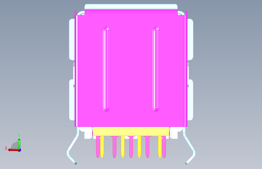双usb30foxconn 背面视图
