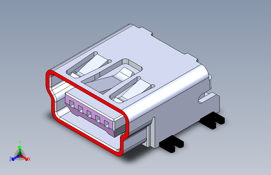 迷你usb类型bSMD安装母connector  sw12