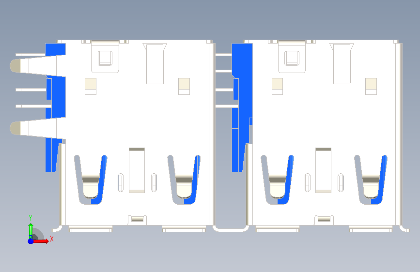 四usb30端口 sw14 正面视图