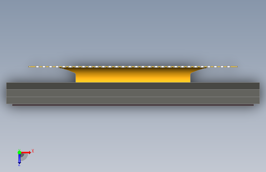 光电子屏oled 俯视图