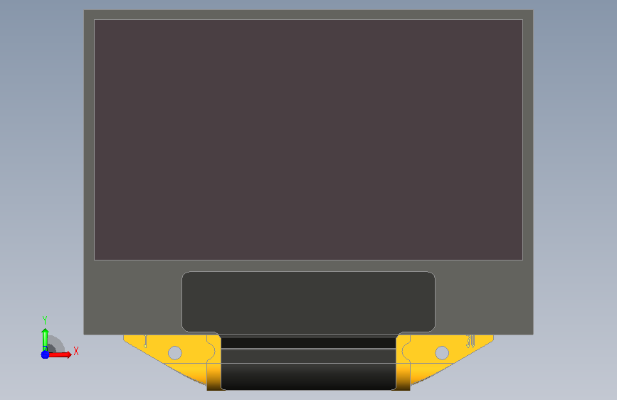 光电子屏oled 正面视图