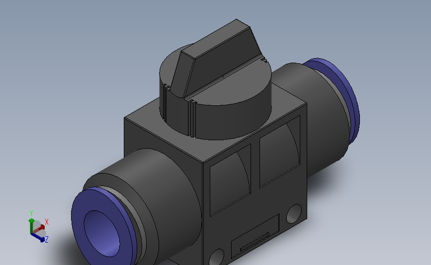 HVFF管接型[HVFF 10-10(B)]_SOLIDWORKS 2018_模型图纸下载 – 懒石网
