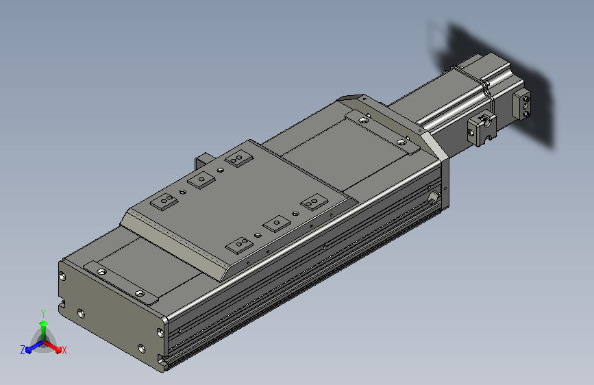 日规螺杆全密滑台模组SW-134-50-4P-OL-CM-M400W-O-S3.STEP