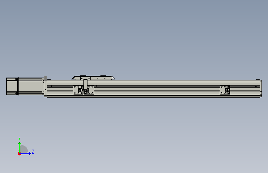 日规螺杆全密滑台模组SW-134-500-2P-OL-CM-M400W-O-S3.STEP 左侧视图