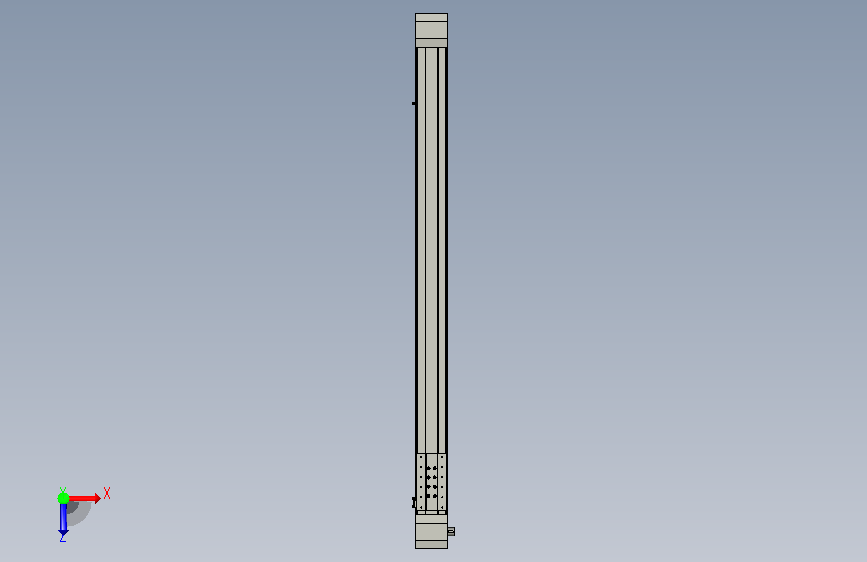 欧规皮带滑台模组M112-1400-R.STEP 俯视图